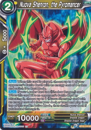 Nuova Shenron, the Pyromancer (BT12-110) [Vicious Rejuvenation] Parallel Foil