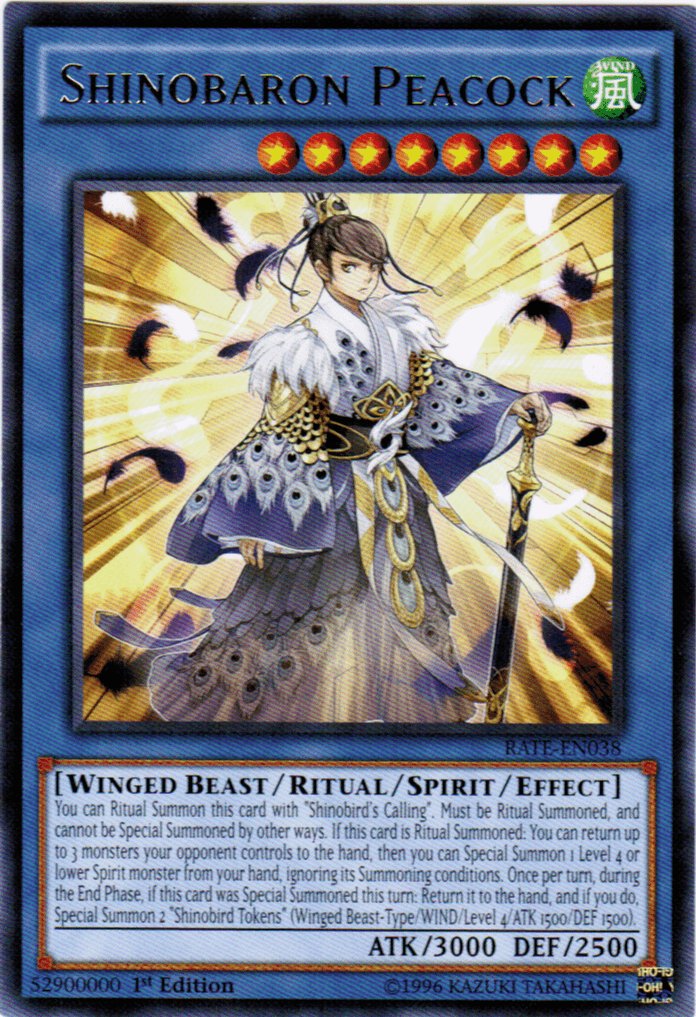 Shinobaron Peacock [RATE-EN038] Rare - Josh's Cards