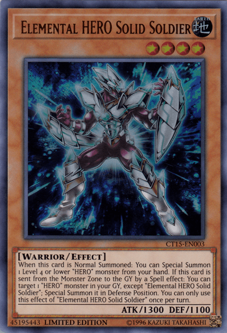 Elemental Hero Solid Soldier [CT15-EN003] Ultra Rare - Josh's Cards