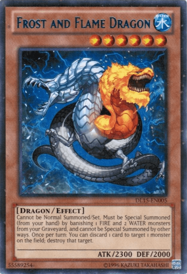 Frost and Flame Dragon (Blue) [DL15-EN005] Rare - Josh's Cards