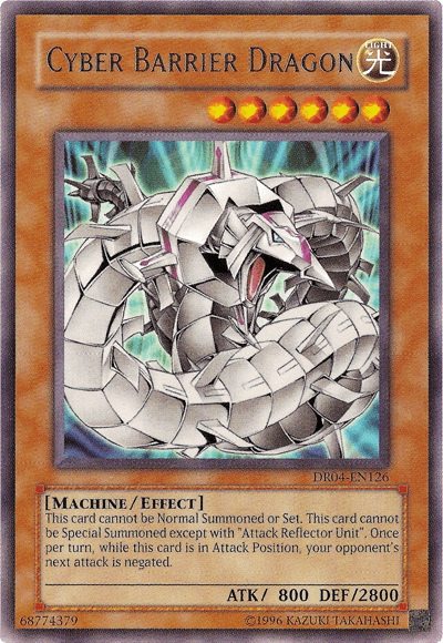 Cyber Barrier Dragon [DR04-EN126] Rare - Josh's Cards