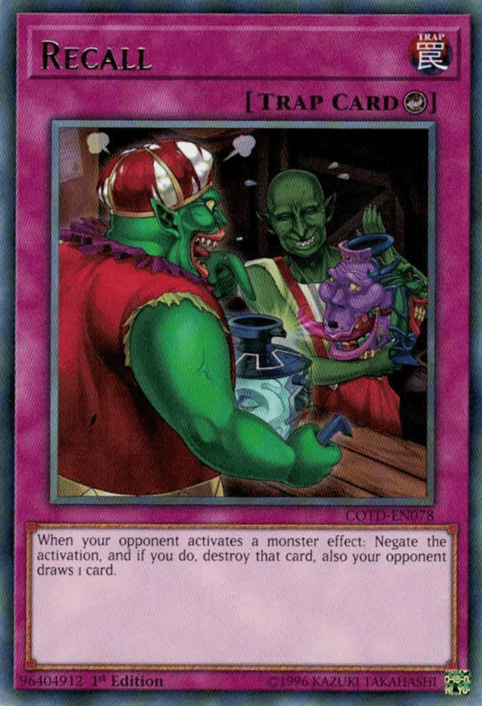 Recall [COTD-EN078] Rare - Josh's Cards