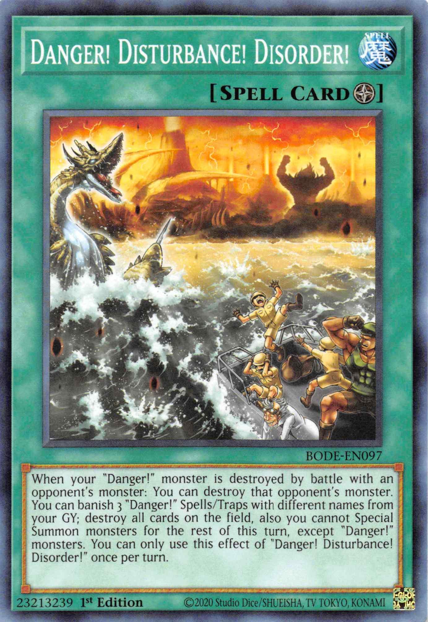Danger! Disturbance! Disorder! [BODE-EN097] Common - Josh's Cards