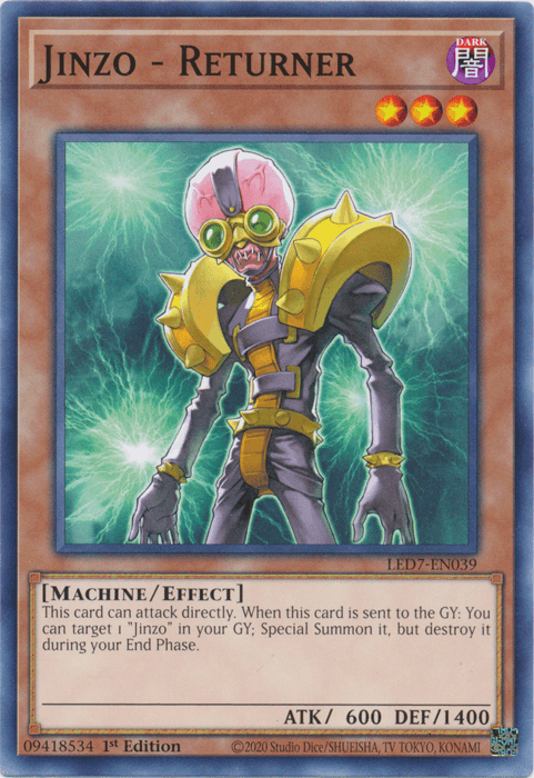 Jinzo - Returner [LED7-EN039] Common - Josh's Cards