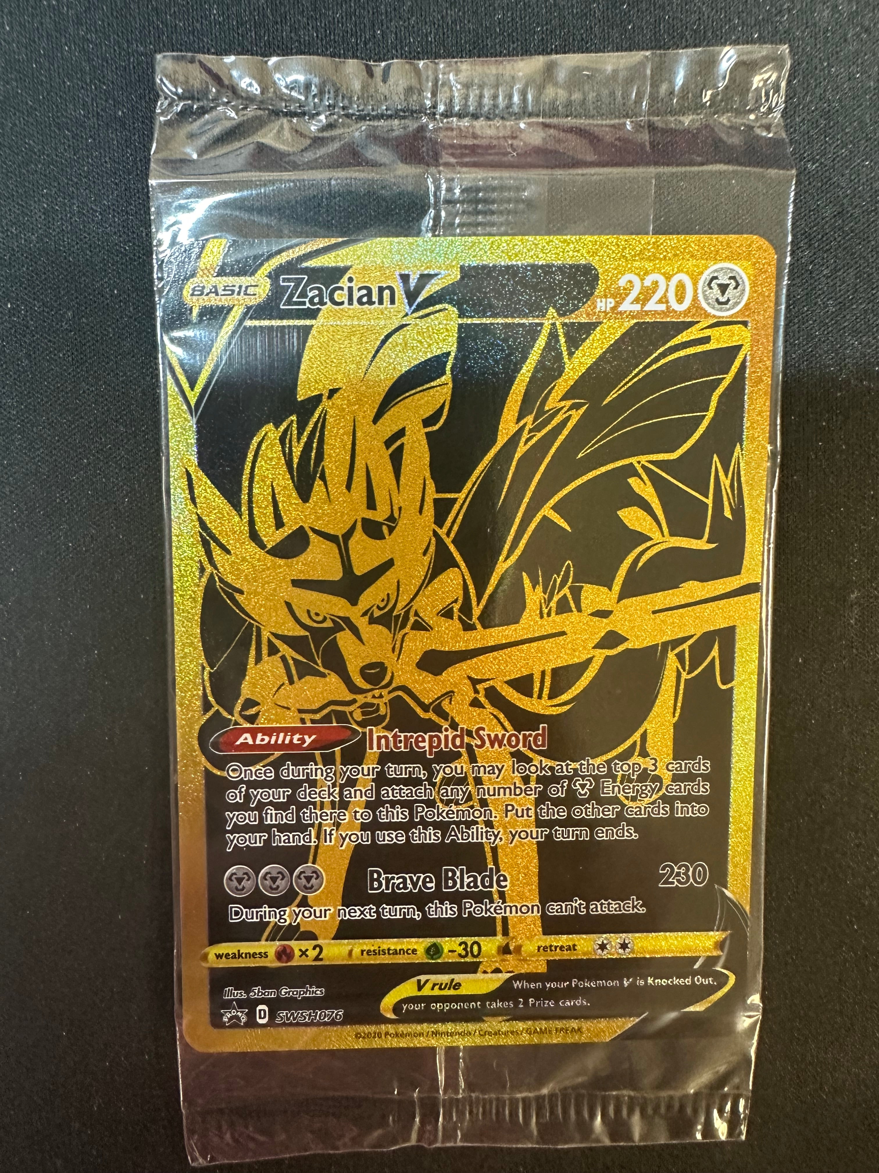 Zacian V [Sealed] (SWSH076) [Sword & Shield: Black Star Promos]