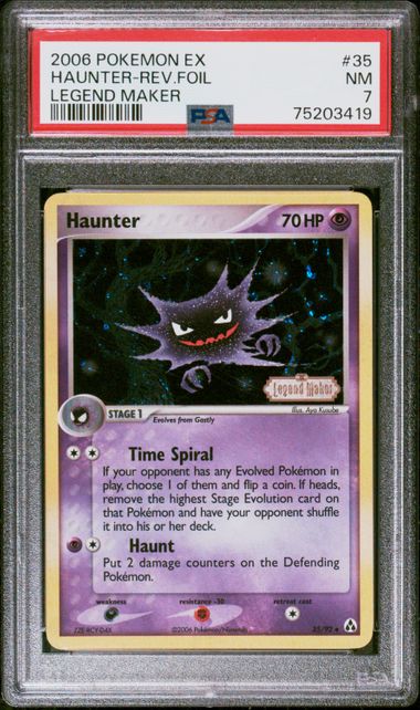 Haunter Legend Maker Reverse Foil PSA 7
