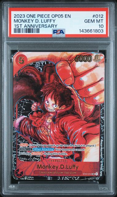 Monkey.D.Luffy OP05 Awakening of the New Era ST01-012 PSA 10