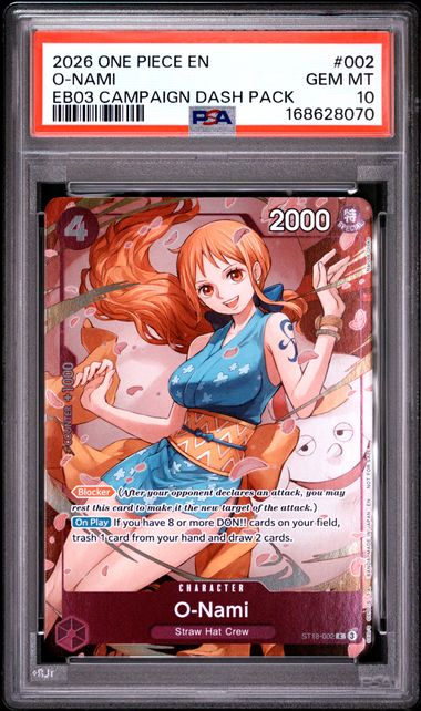 O-Nami EB03 Dash Pack Promo EB03-002 PSA 10