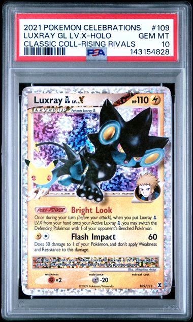 LUXRAY GL LV.X CELEBRTATIONS CLASSIC COLLECTION PSA 10