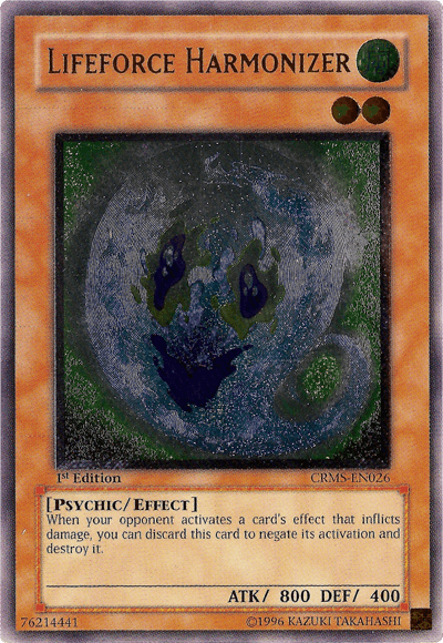 Lifeforce Harmonizer [CRMS-EN026] Ultimate Rare - Josh's Cards