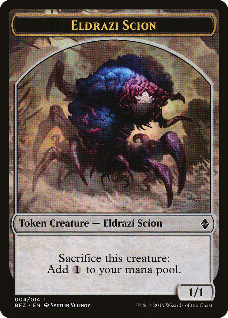 Eldrazi Scion (BFZ-004) - Battle for Zendikar Tokens