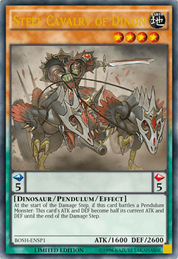 Steel Cavalry of Dinon [BOSH-ENSP1] Ultra Rare - Josh's Cards