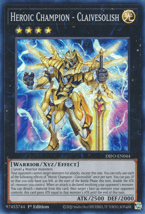 Heroic Champion - Claivesolish [DIFO-EN044] Super Rare - Josh's Cards