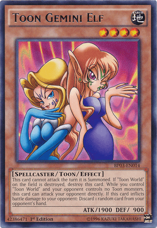 Toon Gemini Elf [BP03-EN014] Rare - Josh's Cards