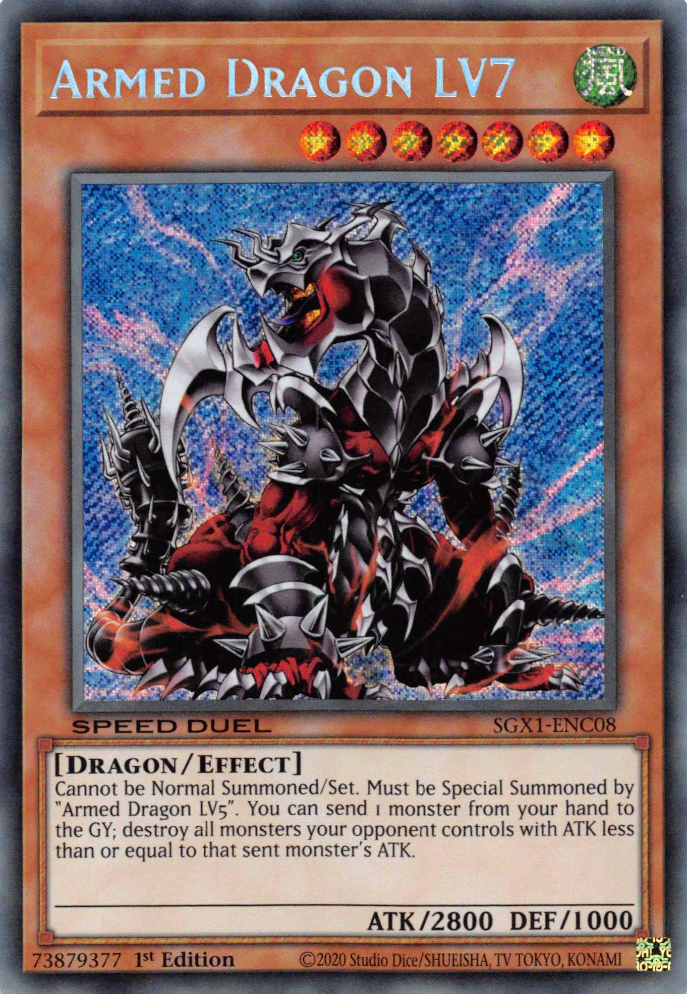 Armed Dragon LV7 [SGX1-ENC08] Secret Rare - Josh's Cards
