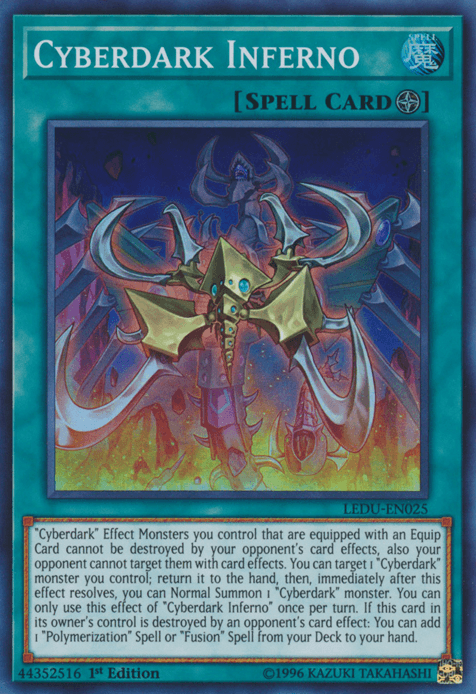 Cyberdark Inferno [LEDU-EN025] Super Rare - Josh's Cards