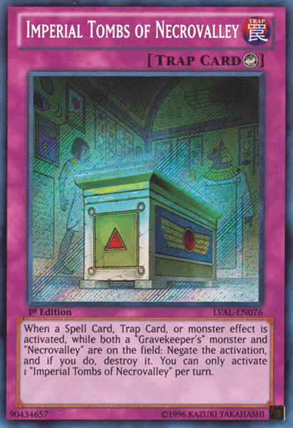 Imperial Tombs of Necrovalley [LVAL-EN076] Secret Rare - Josh's Cards