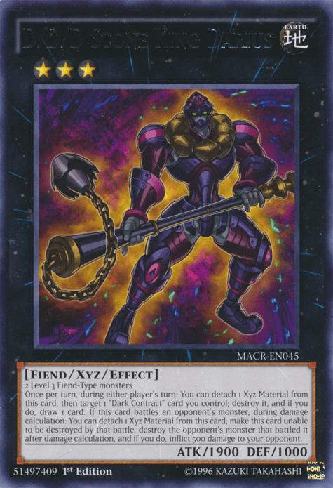 D/D/D Stone King Darius [MACR-EN045] Rare - Josh's Cards