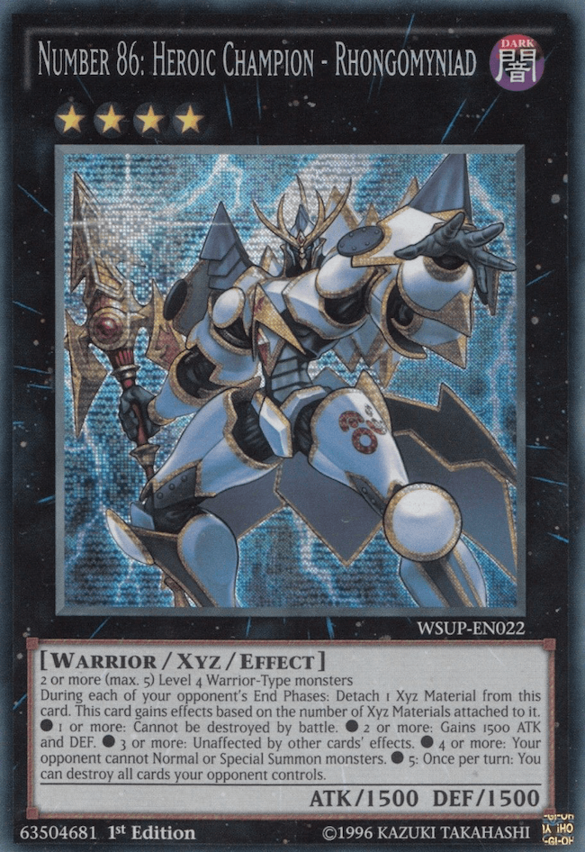 Number 86: Heroic Champion - Rhongomyniad [WSUP-EN022] Secret Rare - Josh's Cards