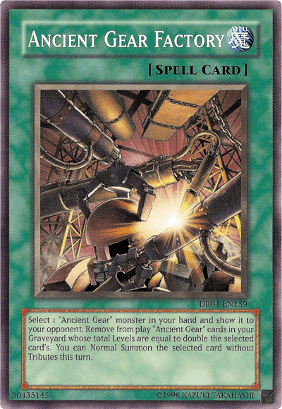 Ancient Gear Factory [DR04-EN159] Common - Josh's Cards