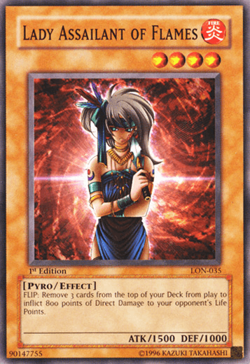 Lady Assailant of Flames [LON-035] Common - Josh's Cards