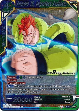 Android 16, Imperfect Assassin (BT9-098) [Universal Onslaught Prerelease Promos] Parallel Foil