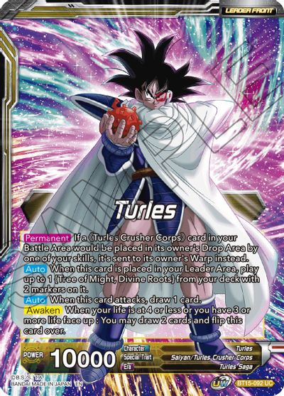 Turles // Turles, Accursed Power (BT15-092) [Saiyan Showdown] Parallel Foil
