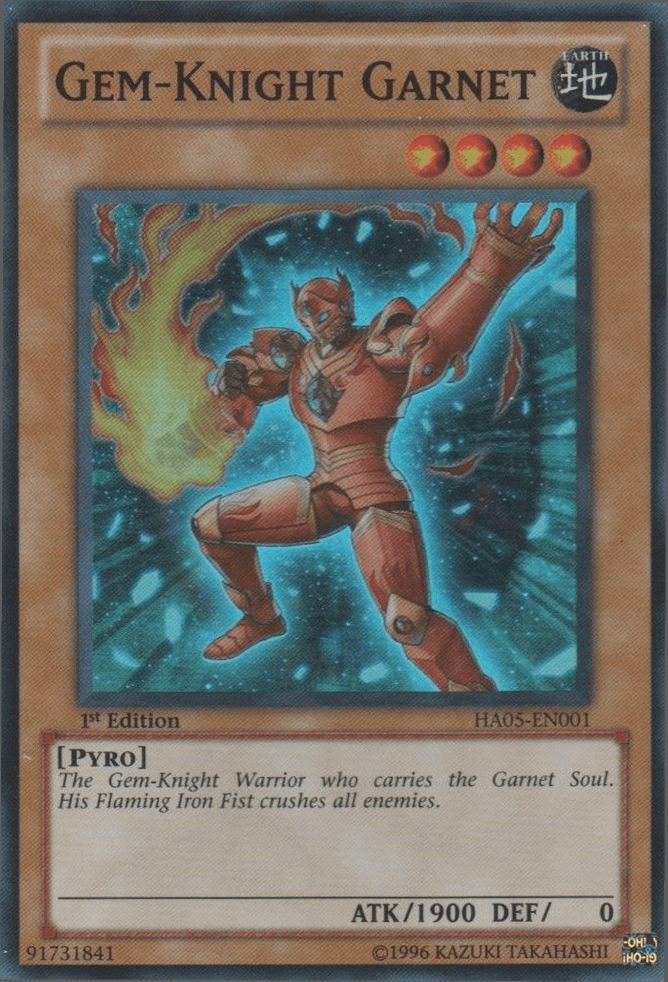 Gem-Knight Garnet [HA05-EN001] Super Rare - Josh's Cards