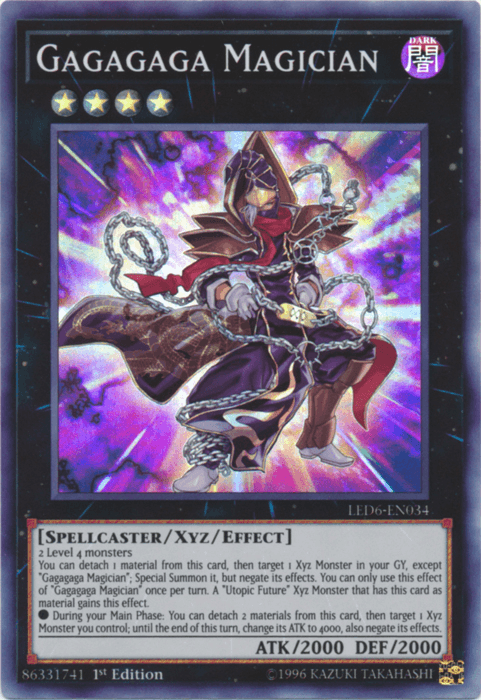 Gagagaga Magician [LED6-EN034] Super Rare - Josh's Cards