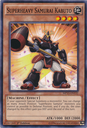 Superheavy Samurai Kabuto [MP15-EN132] Common - Josh's Cards