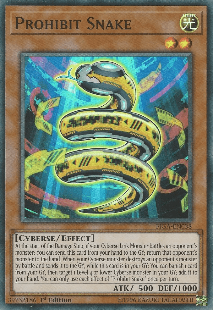 Prohibit Snake [FIGA-EN038] Super Rare - Josh's Cards