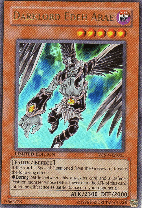 Darklord Edeh Arae [YCSW-EN003] Ultra Rare - Josh's Cards