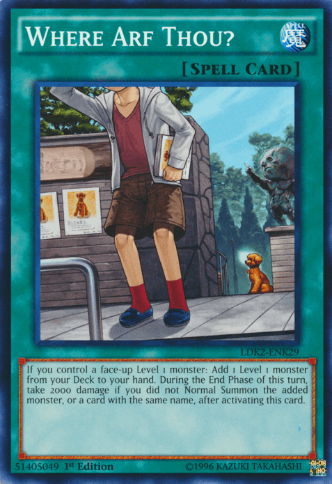 Where Arf Thou? [LDK2-ENK29] Common - Josh's Cards