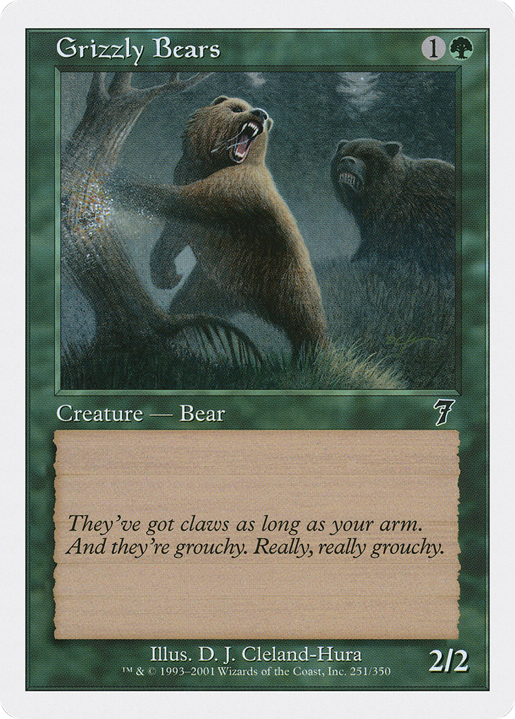 Grizzly Bears [Seventh Edition] Foil