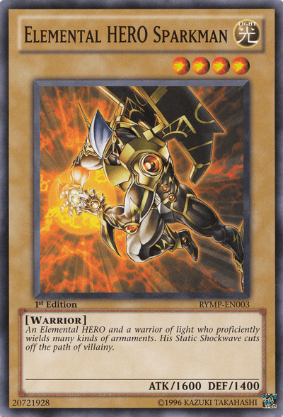 Elemental HERO Sparkman [RYMP-EN003] Common - Josh's Cards