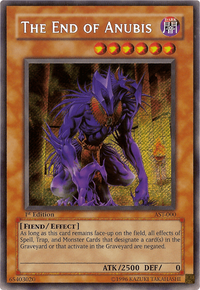 The End of Anubis [AST-000] Secret Rare - Josh's Cards