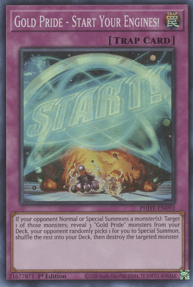 Gold Pride - Start Your Engines! [PHHY-EN092] Super Rare - Josh's Cards