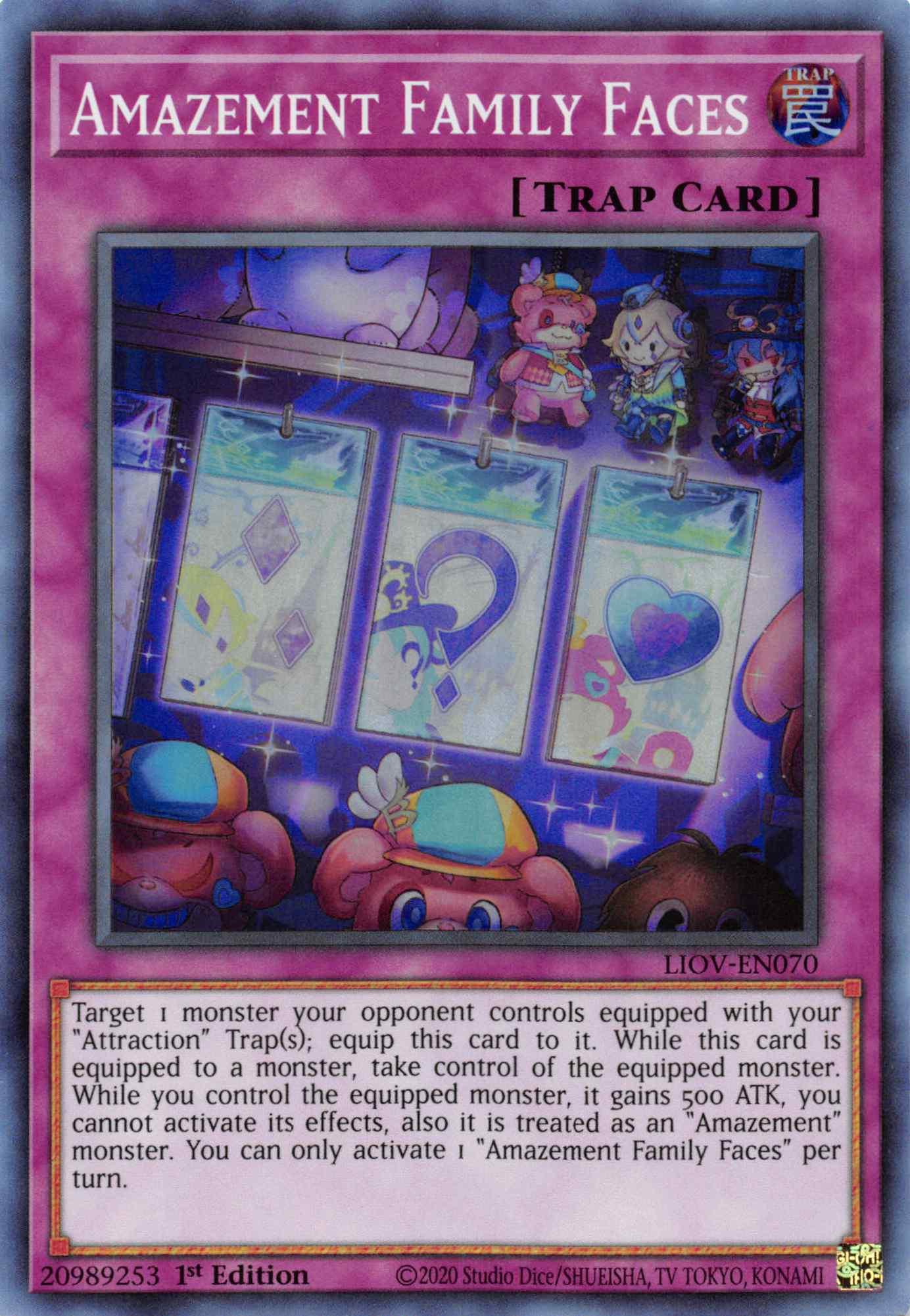 Amazement Family Faces [LIOV-EN070] Super Rare - Josh's Cards