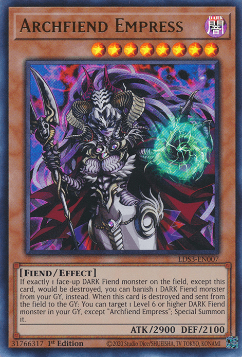 Archfiend Empress [LDS3-EN007] Ultra Rare - Josh's Cards