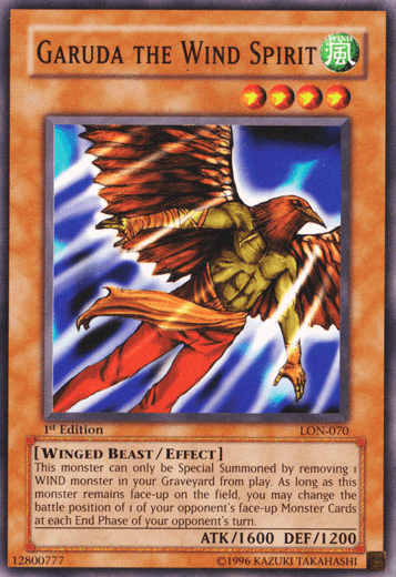 Garuda the Wind Spirit [LON-070] Common - Josh's Cards