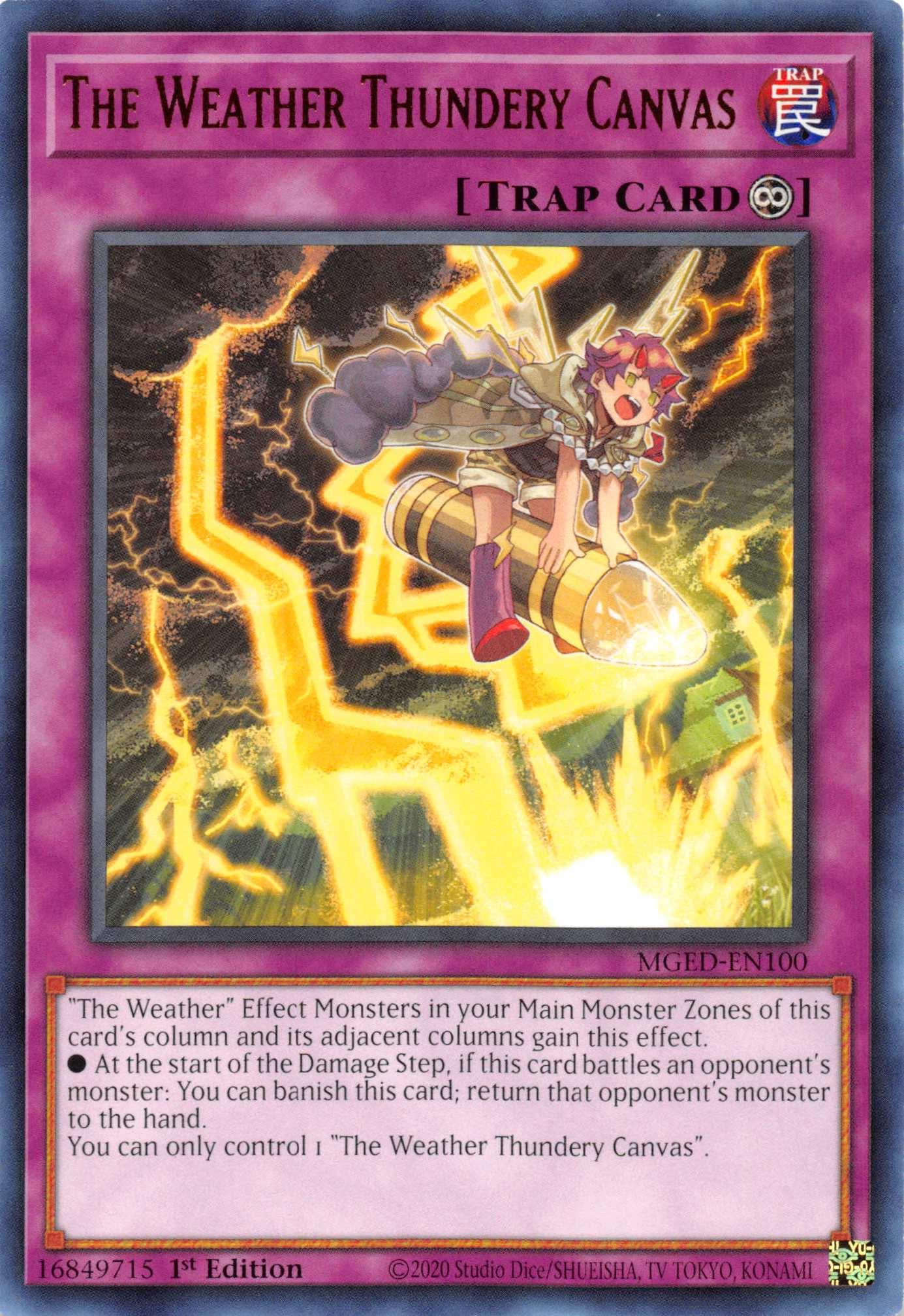 The Weather Thundery Canvas [MGED-EN100] Rare - Josh's Cards