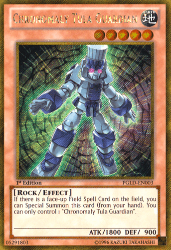 Chronomaly Tula Guardian [PGLD-EN003] Gold Secret Rare - Josh's Cards