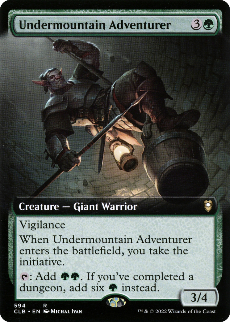 Undermountain Adventurer (CLB-594) - Commander Legends: Battle for Baldur's Gate: (Extended Art) Foil