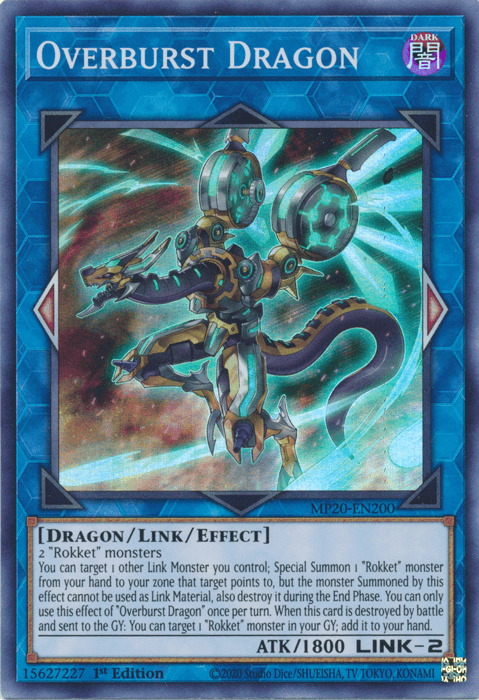 Overburst Dragon [MP20-EN200] Super Rare - Josh's Cards