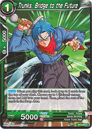 Trunks, Bridge to the Future (BT3-062) [Cross Worlds] Parallel Foil