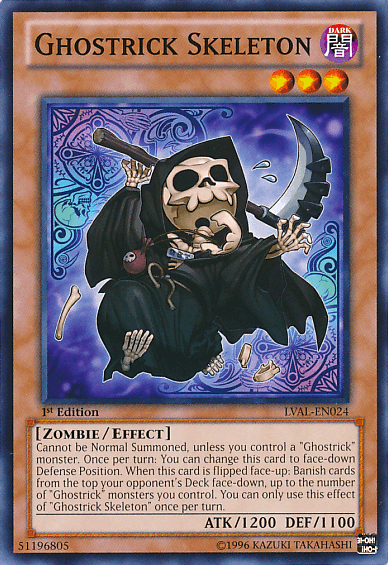 Ghostrick Skeleton [LVAL-EN024] Common - Josh's Cards