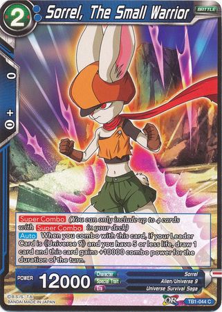 Sorrel, The Small Warrior (TB1-044) [The Tournament of Power] Parallel Foil