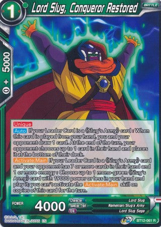 Lord Slug, Conqueror Restored (BT12-061) [Vicious Rejuvenation] Parallel Foil