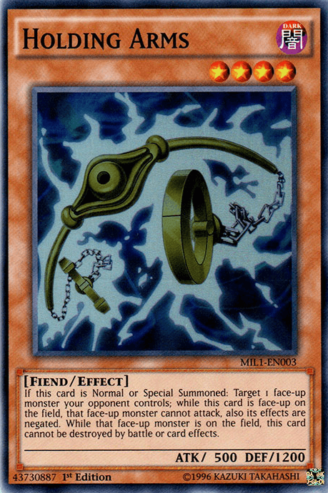 Holding Arms [MIL1-EN003] Super Rare - Josh's Cards