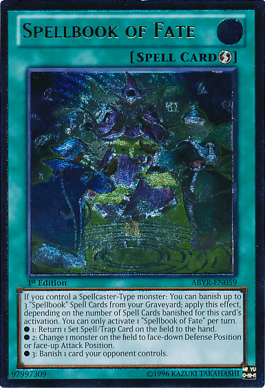 Spellbook of Fate (UTR) [ABYR-EN059] Ultimate Rare - Josh's Cards